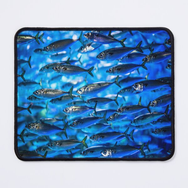 Item preview, School of blue fish sea creatures lovers designed and sold by BestDesign87.