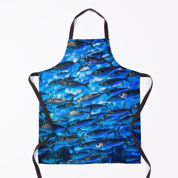 Item preview, School of blue fish sea creatures lovers designed and sold by BestDesign87.