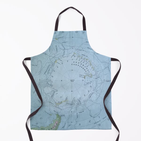 Item preview, South Pole antique map 1800s, Antarctica, South America, Australia, New Zealand designed and sold by djrunnels.