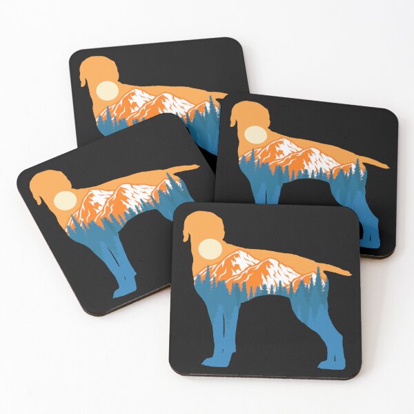 Item preview, german shorthaired pointer Dog Silhouette Sunset Nature Mountain Gift designed and sold by alaechamlal.