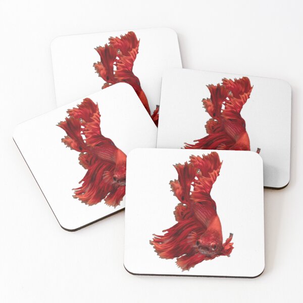 Item preview, Red Siamese fighting fish sea creatures lovers designed and sold by BestDesign87.