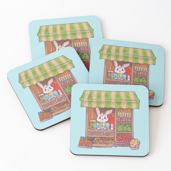 Item preview, rabbit and vegetables designed and sold by jezzartt.