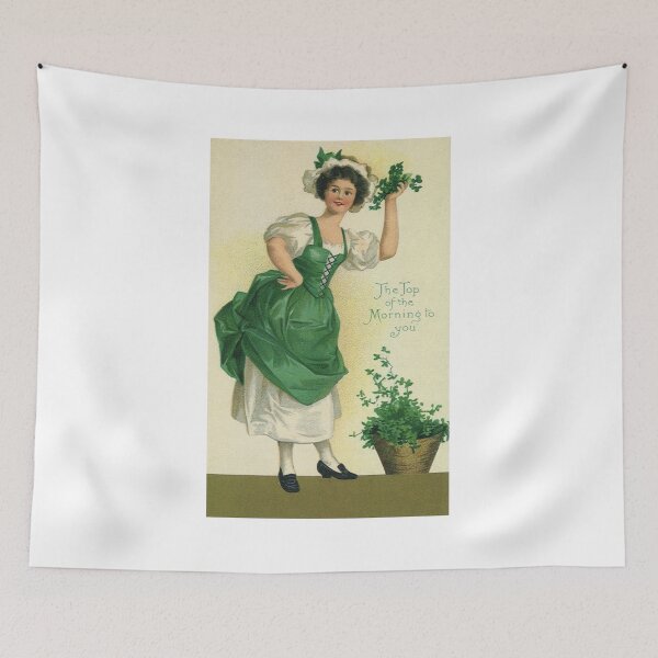 Item preview, Vintage St. Patricks Day Lass Lady designed and sold by KidGiftChoice.