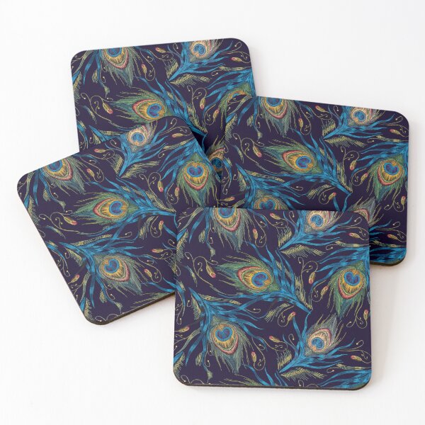 Item preview, Peacock Feathers Seamless Pattern designed and sold by IllustrT.