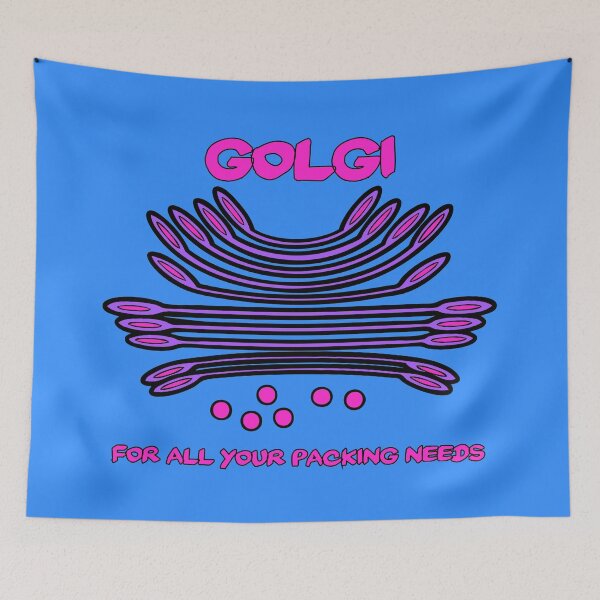 Item preview, Pop art Golgi apparatus pink n' purple designed and sold by mcthoughtful.