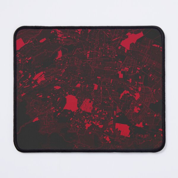 Item preview, Mexico CIty red wine color Map Art Mexico designed and sold by EpicMaps.