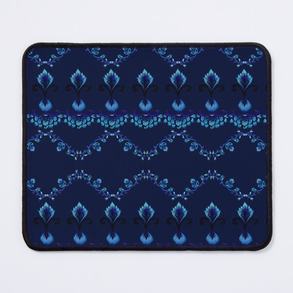 Item preview, Collection afreen Hand-painted royal blue print designed and sold by Maayaakshay24.