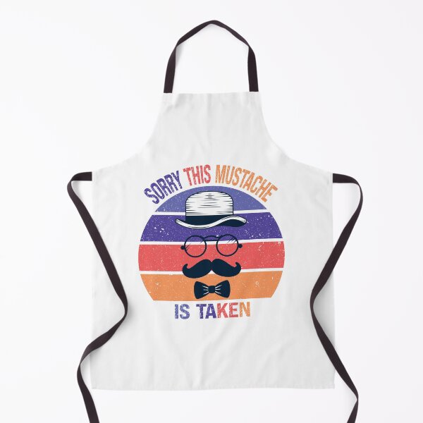 Item preview, Mens Sorry This Mustache Is Taken,Funny Mustache Perfect Quote,Funny Mustache Retro Vintage Colorful Sunset  Gift designed and sold by pedrored369.
