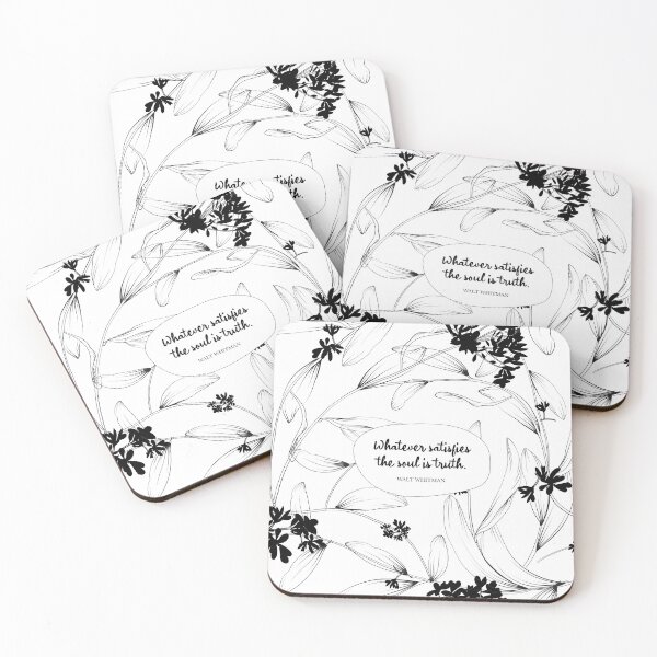 Item preview, Whatever satisfies the soul is truth. ― Walt Whitman designed and sold by StudioCitrine.