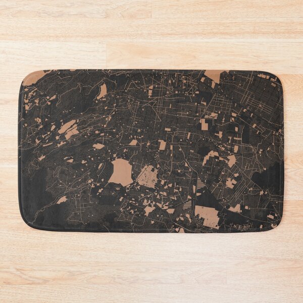 Item preview, Mexico City Chocolate color Map Art Mexico designed and sold by EpicMaps.