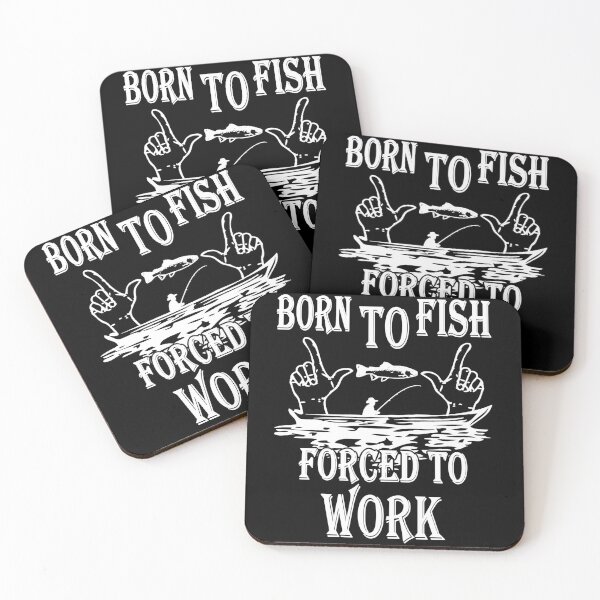 Item preview, Born To Fish Forced To Go To Work Funny Fishing designed and sold by 2050-STYLE.