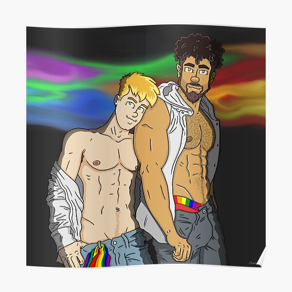 Interracial Cartoon Couple - Interracial Gay Muscle Cartoons | Gay Fetish XXX