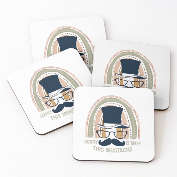 Item preview, Mens Sorry This Mustache Is Taken,Funny Mustache Awesome Quote,Funny Mustache Watercolor Sunset  Gift designed and sold by pedrored369.