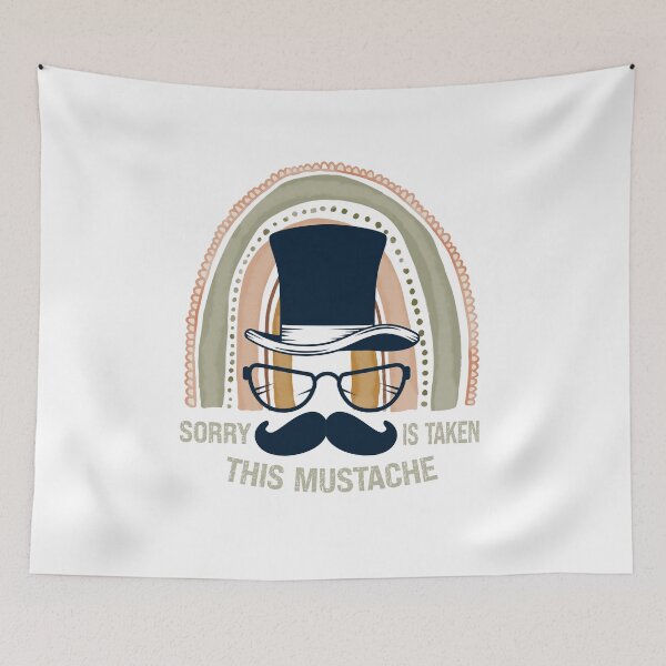 Item preview, Mens Sorry This Mustache Is Taken,Funny Mustache Awesome Quote,Funny Mustache Watercolor Sunset  Gift designed and sold by pedrored369.