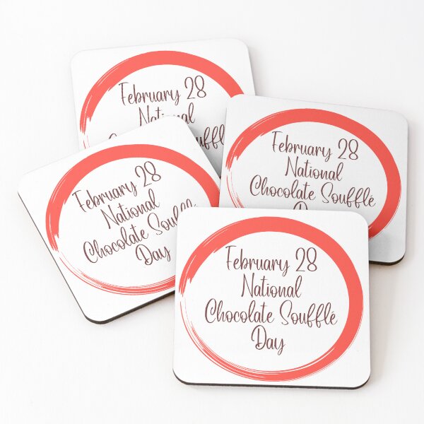 Aperçu de l'œuvre 28 février Journée nationale du soufflé au chocolat | Journée du soufflé au chocolat créée et vendue par CelebratoryWear.