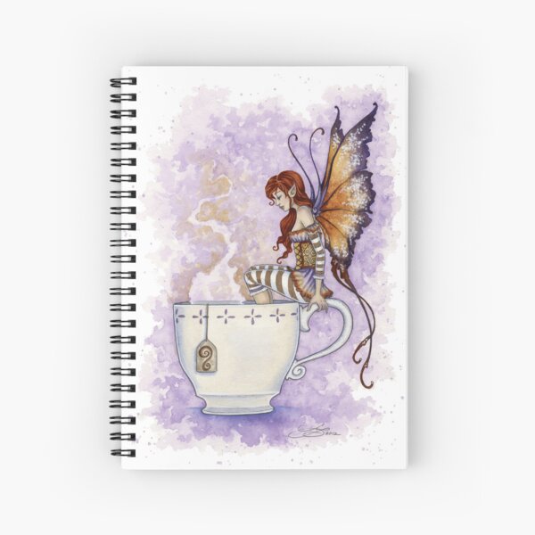 Warm Toes Tea Faery Spiral Notebook