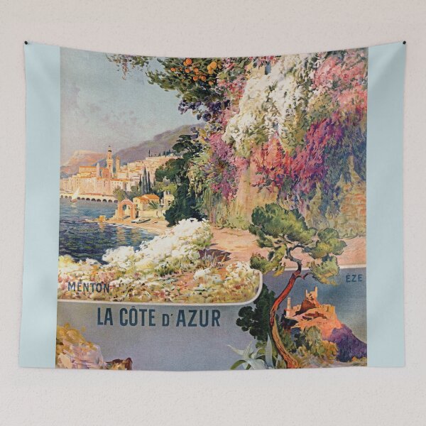 Item preview, Vintage French Riviera travel advertising designed and sold by aapshop.