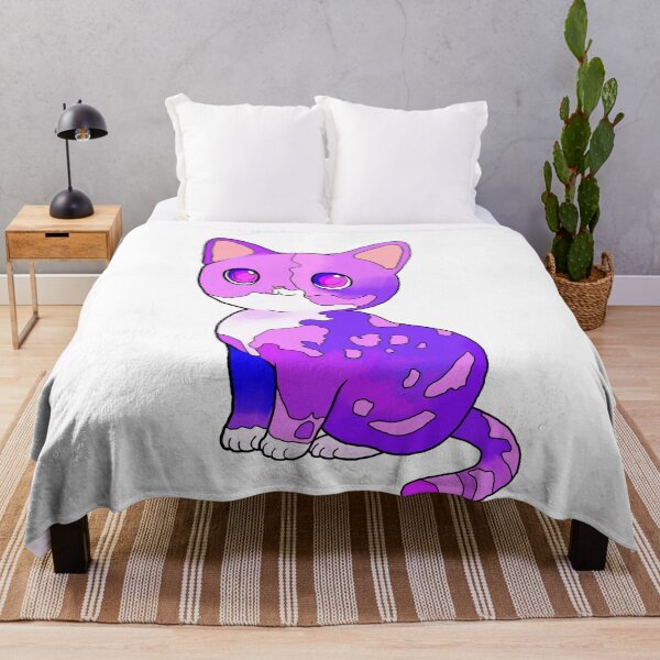 Item preview, Cartoon Cat, Spotted Cat, Cute Cat, Purple, designed and sold by Maculele.