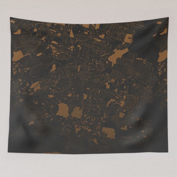 Item preview, Mexico City coffee color Map Art Mexico designed and sold by EpicMaps.