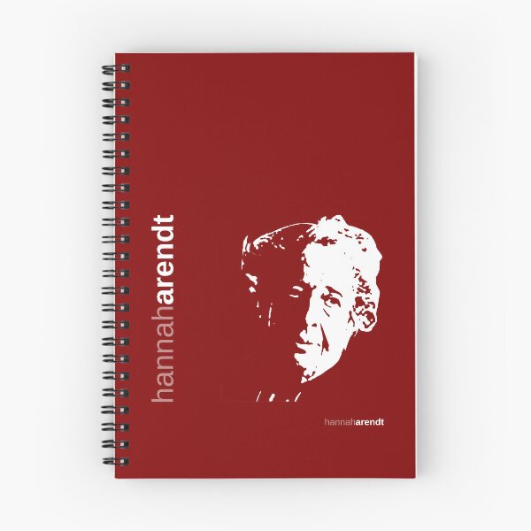 Item preview, Hannah Arendt typographic poster (red) designed and sold by CMYKStudio.