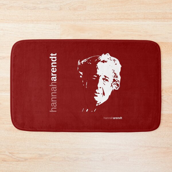 Item preview, Hannah Arendt typographic poster (red) designed and sold by CMYKStudio.