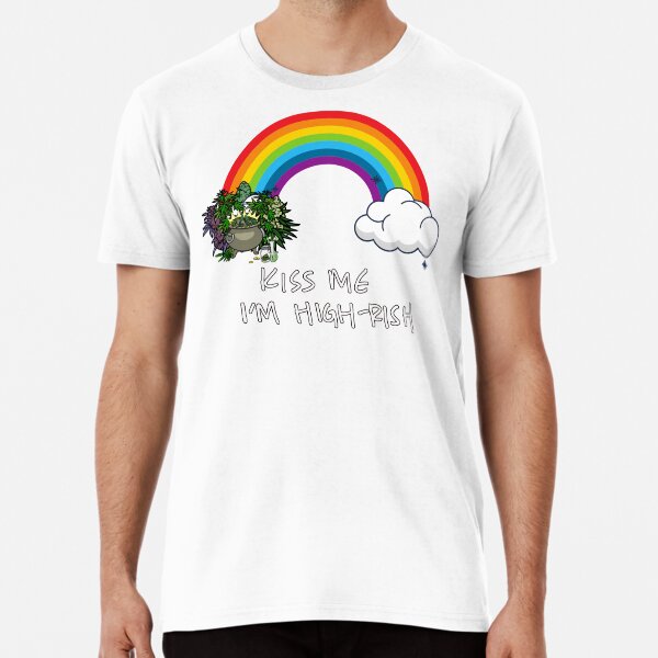Rainbow Weed Cloud Premium T-Shirt