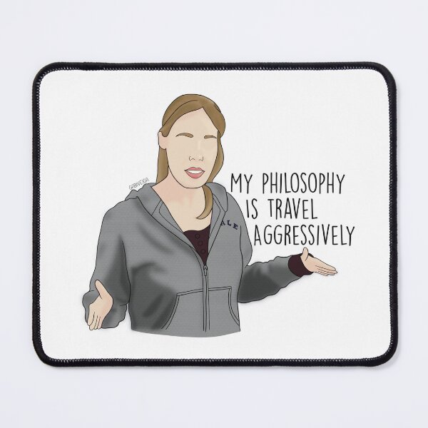Item preview, My philosophy is travel aggressively designed and sold by fanartbygabi | Gabi Veiga.