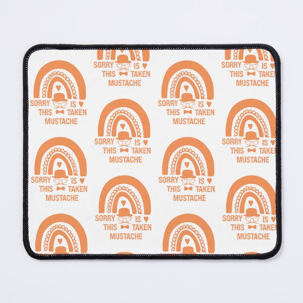 Item preview, Mens Sorry This Mustache Is Taken,Funny Mustache Design Awesome Quote,Funny Mustache Orange Sunset Gift designed and sold by pedrored369.