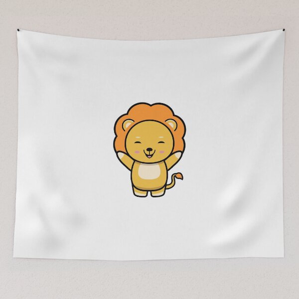 Item preview, Funny Cute Animal jump Lion designed and sold by mustafamr.