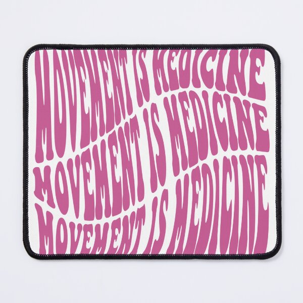 Item preview, Movement is Medicine Groovy Retro Pink designed and sold by KatarinaAndCo.