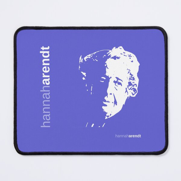 Item preview, Hannah Arendt typographic poster (indigo) designed and sold by CMYKStudio.