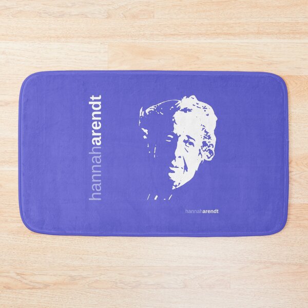 Item preview, Hannah Arendt typographic poster (indigo) designed and sold by CMYKStudio.