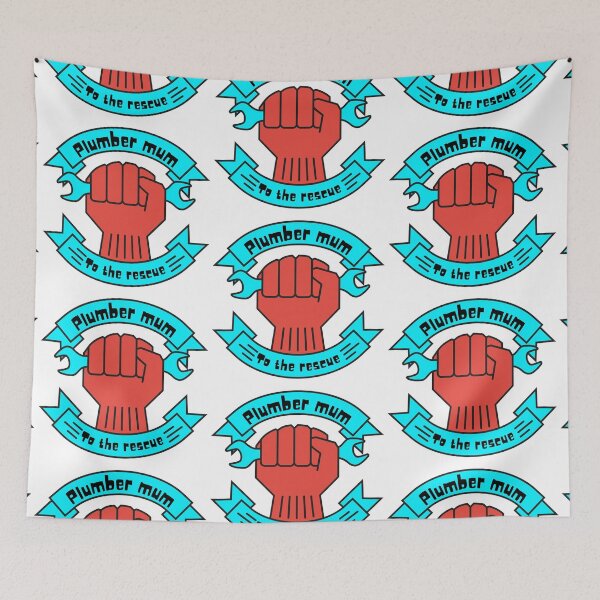 Item preview, Plumber Mum To The Rescue Spanner Fist designed and sold by RichTeeDesigns.