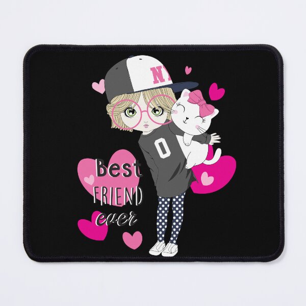 Item preview, Girl with Cat Best Friend Forever designed and sold by Fast Print Solutions.