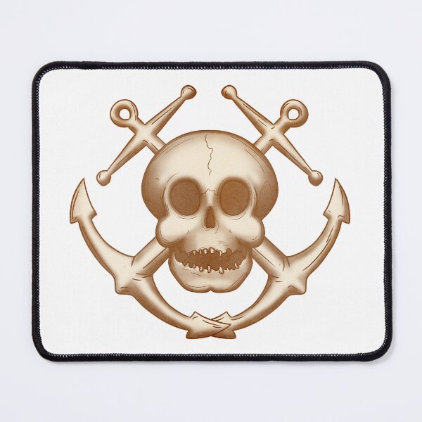 Item preview, Anchor skull tattoo jolly roger bosun designed and sold by Beano Supremo.
