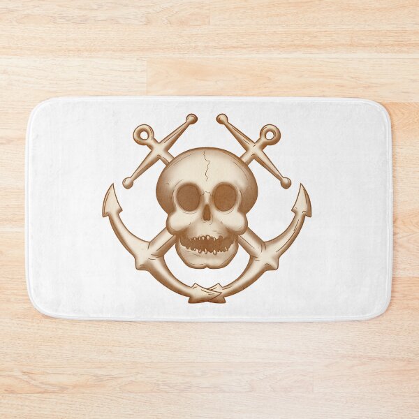 Item preview, Anchor skull tattoo jolly roger bosun designed and sold by Beano Supremo.