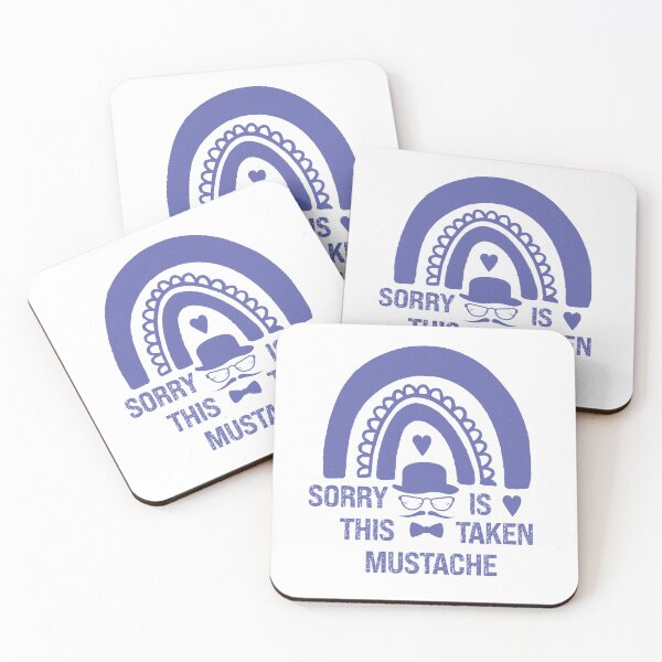 Item preview, Mens Sorry This Mustache Is Taken,Funny Mustache Design Awesome Quote,Funny Mustache Blue Sunset Gift designed and sold by pedrored369.
