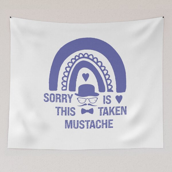 Item preview, Mens Sorry This Mustache Is Taken,Funny Mustache Design Awesome Quote,Funny Mustache Blue Sunset Gift designed and sold by pedrored369.