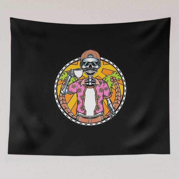 Item preview, Skull chilling, happy skull, designed and sold by Gazo freeze  ★★★★★.