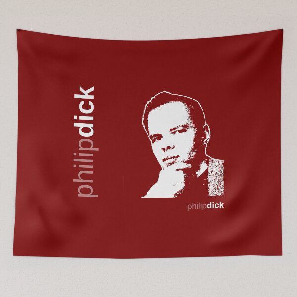 Item preview, Classic Philip Dick poster (red) designed and sold by CMYKStudio.