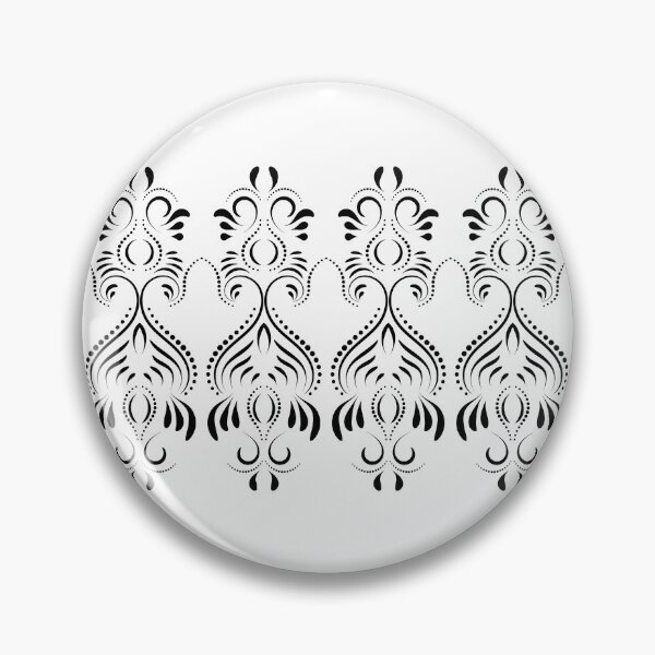 Item preview, Black Swirly Floral Art Design designed and sold by Zareen Sayyed.
