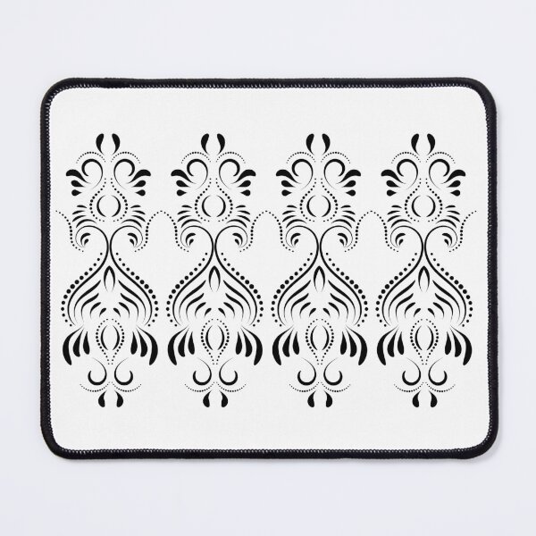 Item preview, Black Swirly Floral Art Design designed and sold by Zareen Sayyed.