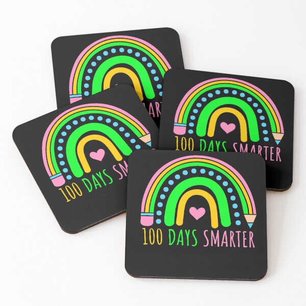 Item preview, 100 Days Smarter Rainbow | Happy 100th Day Of School | Teacher Student designed and sold by AlexaTees.