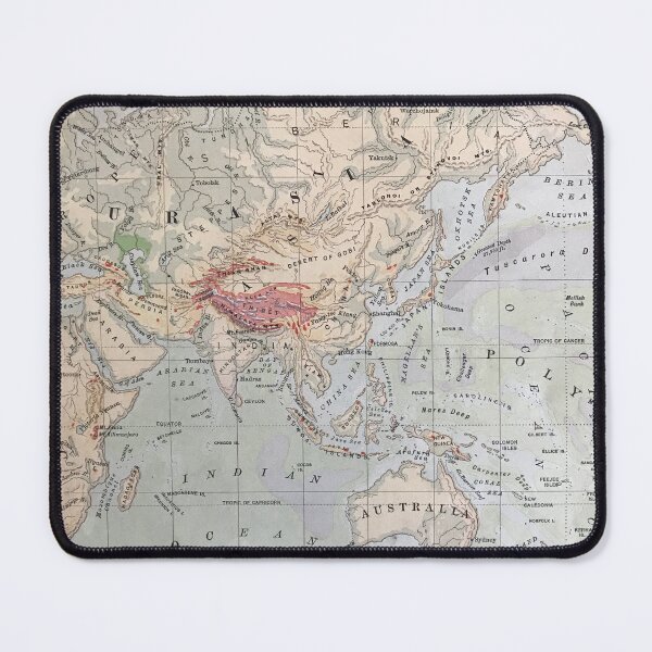 Item preview, Europe and Asia, antique map 1800s designed and sold by djrunnels.