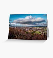 View over Otley Greeting Card