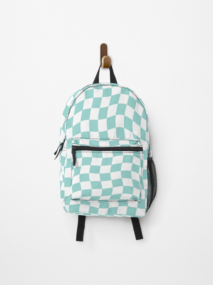 Blue 2025 checkered backpack