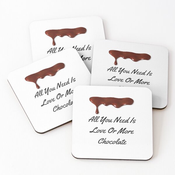 Aperçu de l'œuvre Tout ce dont vous avez besoin, c'est d'amour ou de chocolat | Bonne journée du soufflé au chocolat | Cadeau | Amour créée et vendue par CelebratoryWear.