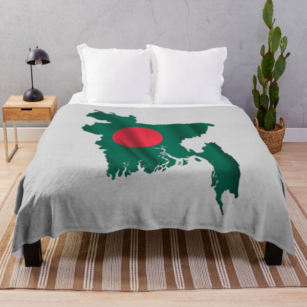 Item preview, Wavy Bangladeshi Flag inside Map of Bangladesh designed and sold by mashmosh.