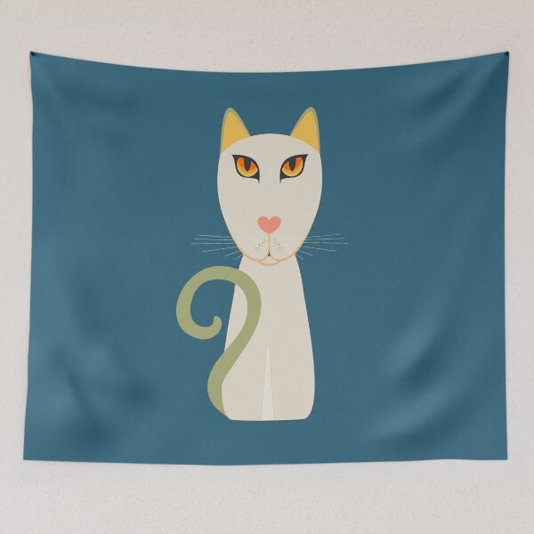Item preview, CAT WITH QUESTION MARK TAIL #3 designed and sold by Jean Gregory Evans.