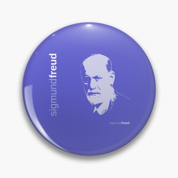 Item preview, Classic Sigmund Freud poster (indigo) designed and sold by CMYKStudio.